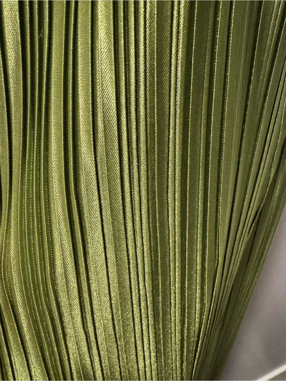 Lulu's Olive Green Pleated Halter Maxi Dress - Picture 6 of 6